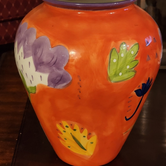 Susan Sargent Handpainted,signed Vase - Picture 2 of 3